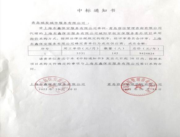 青島東海岸物業(yè)管理有限公司  成功中標(biāo)和達(dá)中心城、市級(jí)公園等物業(yè)服務(wù)項(xiàng)目